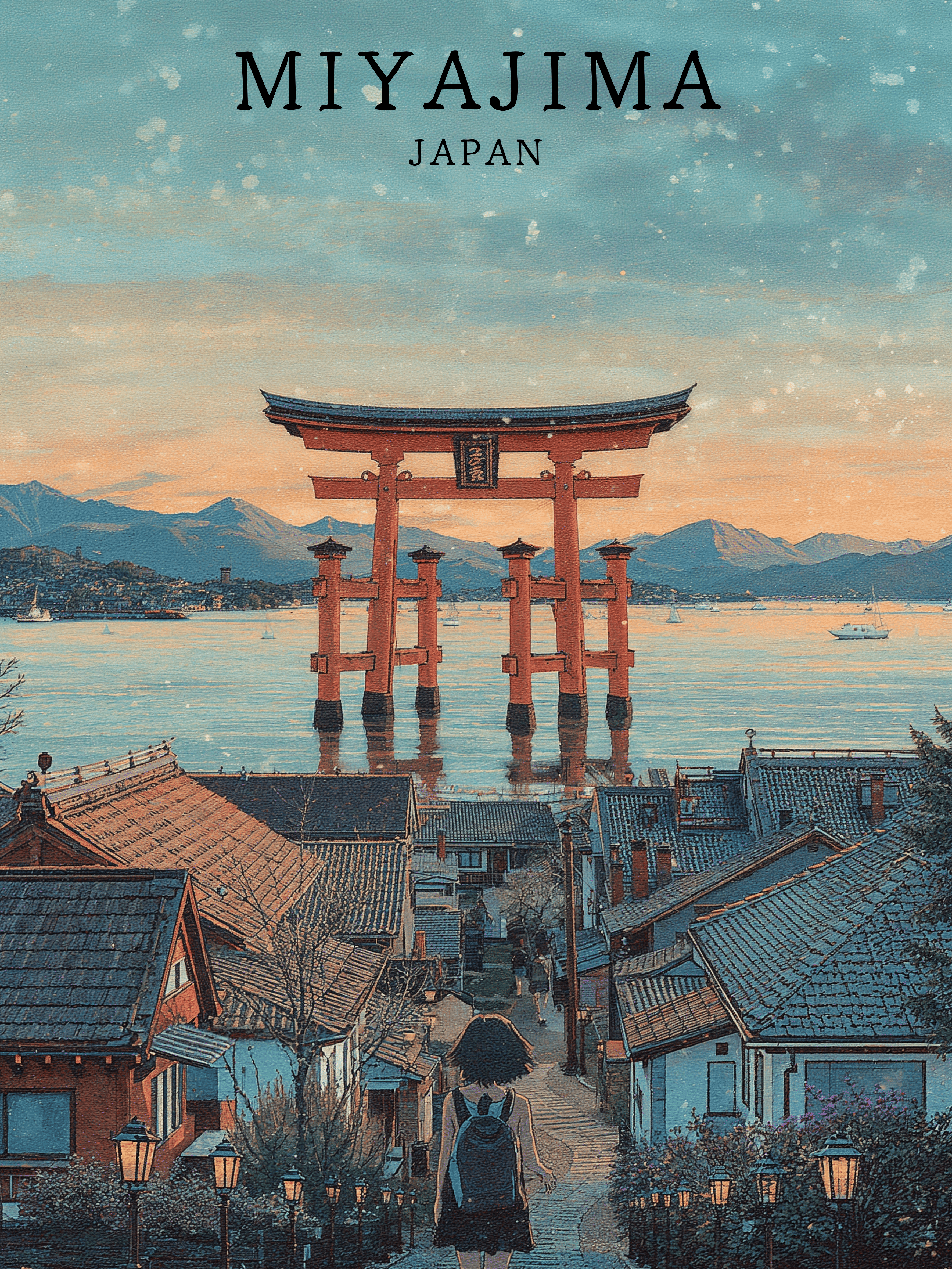 MIYAJIMA — Torii sacré du Japon