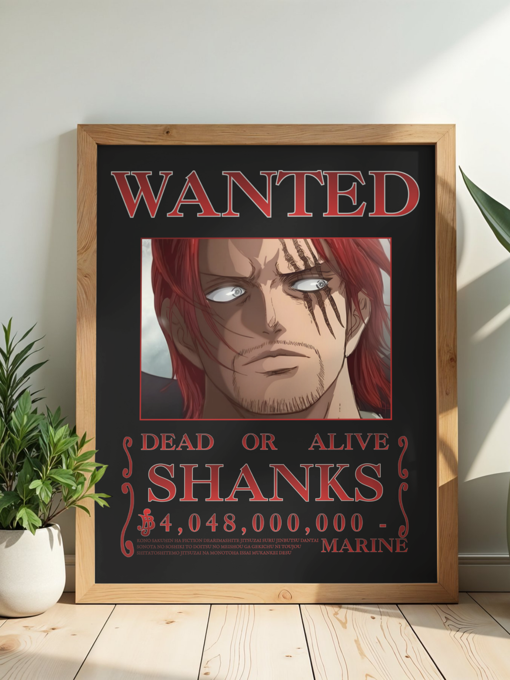Affiche Wanted — Shanks le Roux