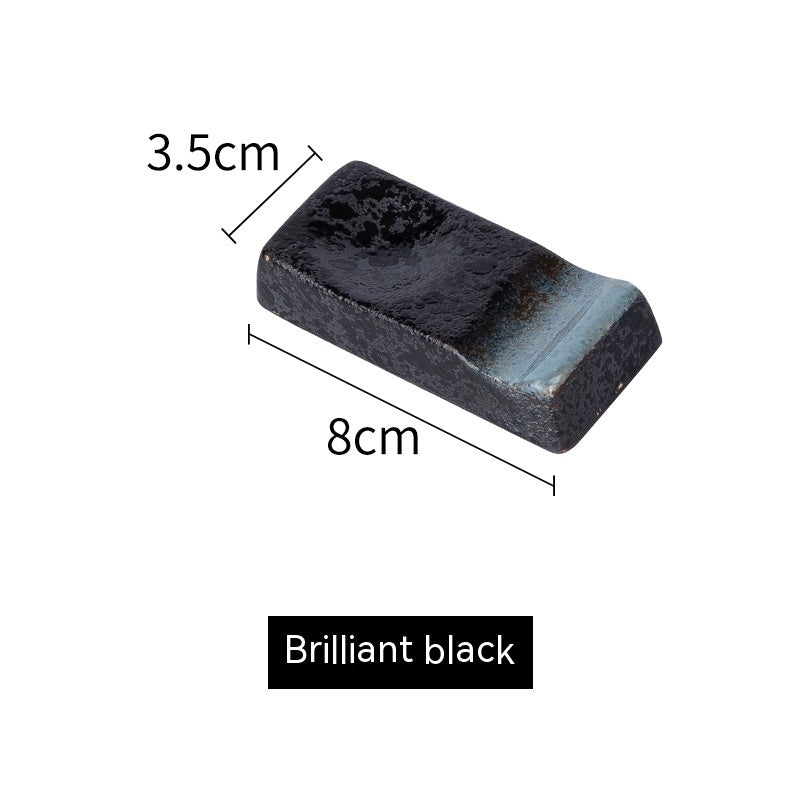 Repose-Baguettes Japonais en Céramique Émaillée – Style Wabi Sabi