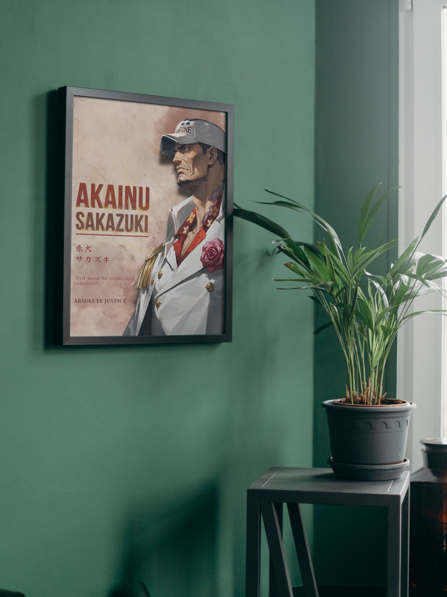 AKAINU — Absolute Justice | One Piece Poster