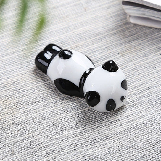 Repose-baguettes panda en porcelaine – Accessoire de table japonais mignon