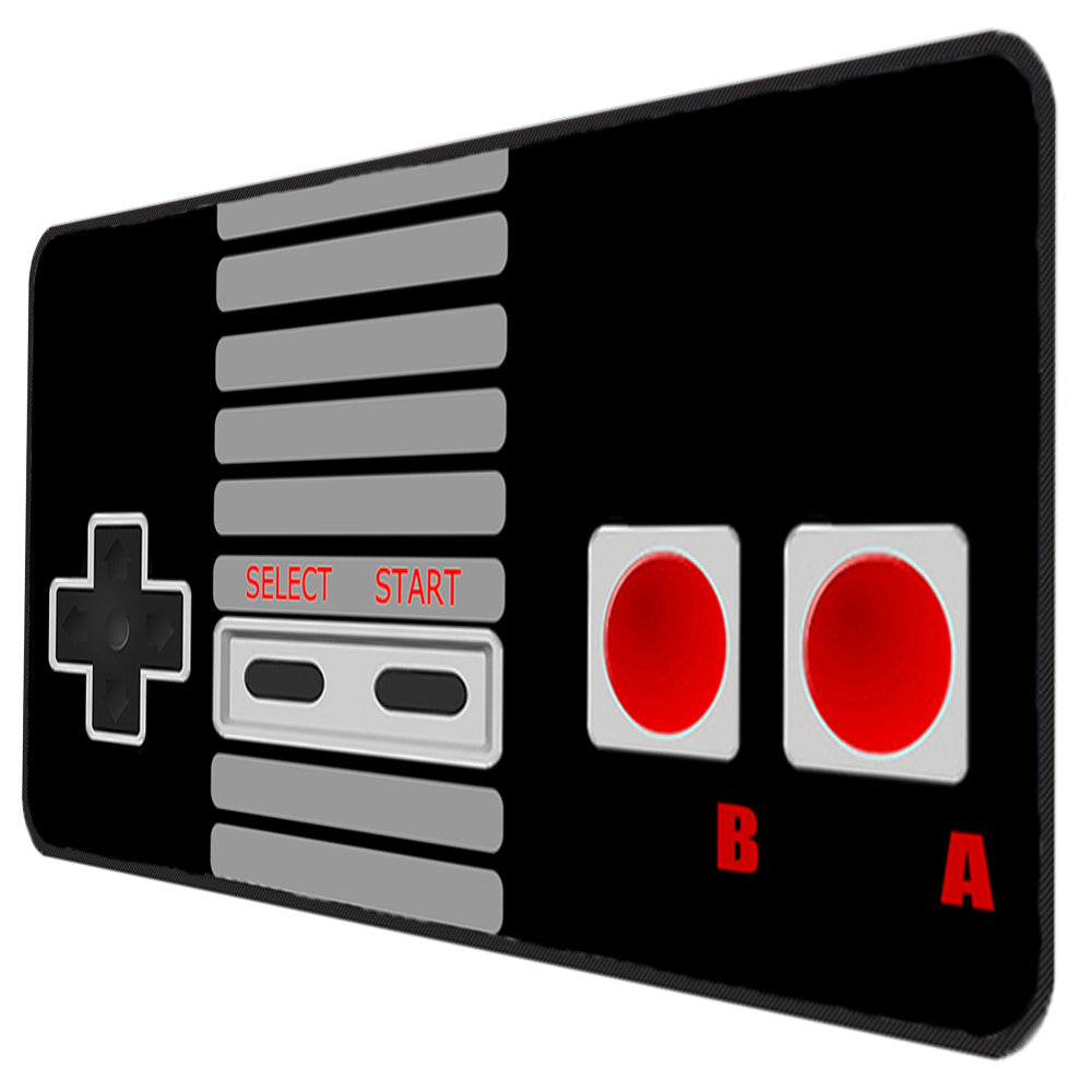 Tapis de bureau gaming – Manette rétro NES