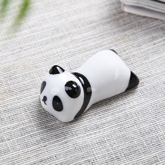 Repose-baguettes panda en porcelaine – Accessoire de table japonais mignon