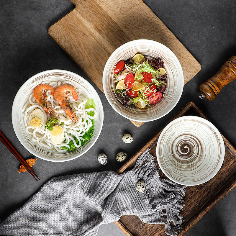 Bol à ramen japonais en grès céramique – Avec baguettes incluses